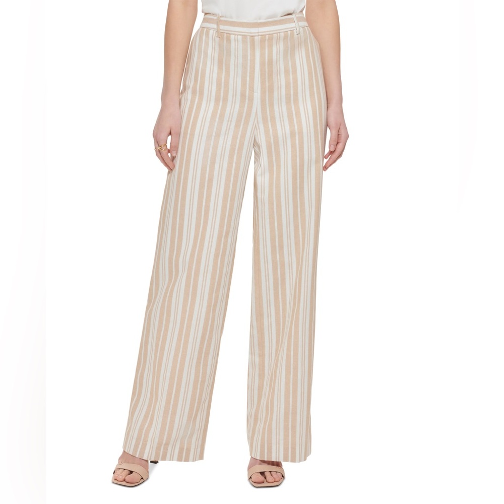 FALL Calvin Klein Striped linen pants size 8
